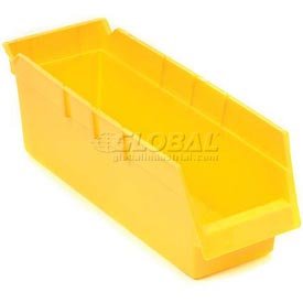 Plastic Shelf Bin 8 X 12 X 4 Yellow