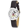 Disney Women's MCK532 Mickey Mouse Moving Hands Brown Strap Watch