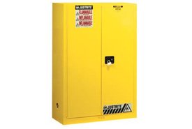 Justrite Flammable Cabinet With Manual Close Double Door 45 Gallon