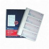 219x8aVLsHL. SL160  Money/Rent Receipt Bk, Spiral, Dup, 2 3/4x7 5/8, 200 sheet, Black  Category: Tax and Accounting Forms