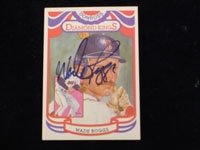 Boggs, Wade (Boston Red Sox) Autographed/Hand Signed 1983 Donruss Diamond Kings Baseball Card