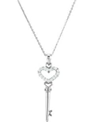 Genuine IceCarats Designer Jewelry Gift Sterling Silver The Key To A Childs Heart Necklace W/Card & Box. 39.72X14.87 Mm The Key To A Childs Heart Necklace W/Card & Box In Sterling Silver