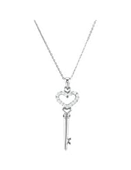 Sterling Silver-The Key To A ChildS Heart Pendant With Chain by US Gems