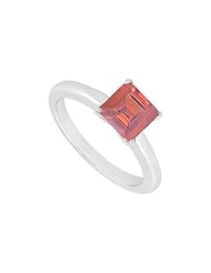Ruby Ring 14K White Gold - 0.75 CT TGW