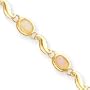 14k Opal Bracelet - 7 Inch - 7mm - Lobster Claw - JewelryWeb