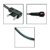 Paramount 1' Straight Sync Cord, Household (AC) Male to Manual Tripper