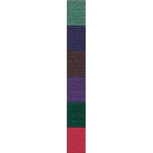 Clovers-701-6Dark-6-Spools-of-Size-50-Silk-Thread-in-Assorted-Colors-109-Yards-Each