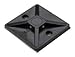 HELLERMANNTYTON 151-00433 Cable Tie Mount, 4 mm, Adhesive, Nylon 6.6 (Polyamide 6.6), Black