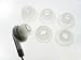 U-Bop earBUD Silicone Tips , White (6-Pack)