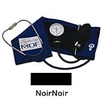 Professional Aneroid Sphygmomanometer with Attached Stethoscope by MDF Instruments Direct, NoirNoir - 1 Ea
