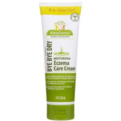 Babyganics Bye Bye Dry Moisturizing Eczema Care Cream, 8 Fluid Ounce