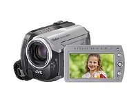 JVC Everio GZ-MG130E - Camcorder - widescreen - 680 Kpix - optical zoom: 34 x - supported memory: MMC, SD, SDHC - HDD : 30 GB