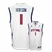 Allen Iverson Detroit Pistons #1 Replica Adidas NBA Basketball Jersey (White)