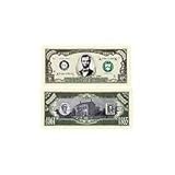 Novelty & Fake Money Abraham (honest Abe) Million Dollar Bill (pack Of 100) Pack of 100 pcs