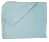 Sckoon Organic Cotton Receiving Blanket Blue/Tan - One Size