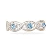 Twist Design Toe Ring with Crystal