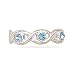Twist Design Toe Ring with Crystal