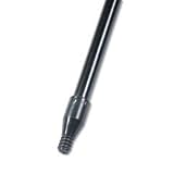 UNISAN / UNS636 / Fiberglass Broom Handle, Nylon Plastic Threaded End, 1 Dia. x 60 Long, Black / Sold as 1 EA