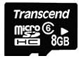 Transcend 8 GB microSDHC Flash Memory Card TS8GUSDHC6