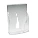Rubbermaid 66032 Self-advancing literature holder, 9w x 3-1/8d x 12h, clear