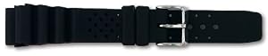 Invicta 20mm Black Rubber Watch Strap IS31