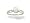 14K White Gold Genuine Oval Opal and Diamond Filligree Ring - Size 4