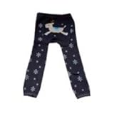 ベビー幼児・ウーリーレギンス by Dotty Fish　デザイン：ネイビー　トナカイ、男の子・女の子 12-24ヶ月
