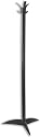 Acorn Alto Hat and Coat Stand Extruded Polymer Recycled Plastic 3 Tough Hooks H1550mm Black Ref 306798