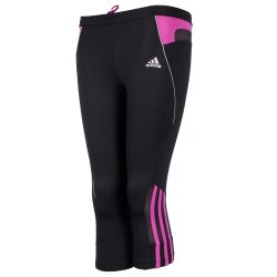 Adidas Damen Laufhose RSP DS 3/4 , black/intense pink f11/Light onix, 40, V11303 Preisvergleich