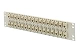 3.50 32 Port Panel RJ45 (8x8), Straight, Keyed, Color: Bone