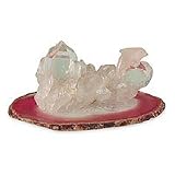 Quartz and agate sculpture, 'The Jump of the Dolphin' 5 W 2 L