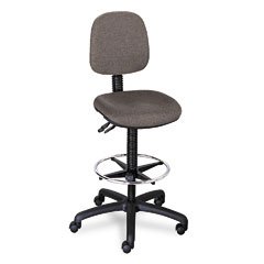 Highland Multi-Task Swivel Stool, 19-27in Seat Height, Dark Gray