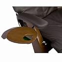 Human Touch Perfect Chair Accessory Table, Walnut, 1 ea