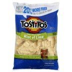 Tostitos Tortilla Chips Hint of Lime Flavor, 15oz (Pack of 4)