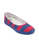 Keep - Keep The Juniper in Blue & Hot Pink Beach Stripe,Shoes for Women