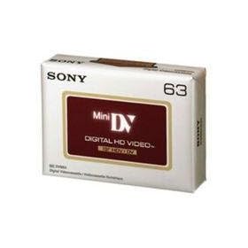 Sony Single High Definition DV Tape 63 Minutes on Blister