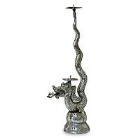 NOVICA Silver and bronze Giant Dragon