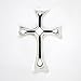 Decorative Cross Pendant in Sterling Silver for Men or Women, #8267