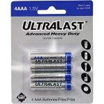 Ultralast AAA Heavy-Duty Zinc Chloride Battery Retail Pack - 4 Pack