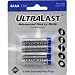 Ultralast AAA Heavy-Duty Zinc Chloride Battery Retail Pack - 4 Pack