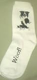 Border Collie Puppies Dogs Woof Ladies Socks 9-11