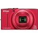 Nikon COOLPIX S8200 16.1 MP CMOS Digital Camera with 14x Optical Zoom NIKKOR ED Glass Lens and Full HD 1080p Video (Red)