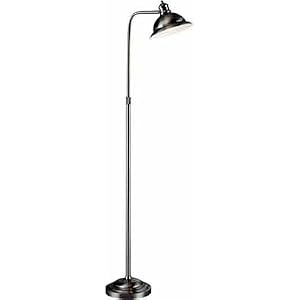 Minuteman Polished Steel Floor Lamp