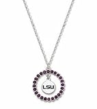 Louisiana State (LSU) Tigers Spirit Crystal Logo Wreath Necklace