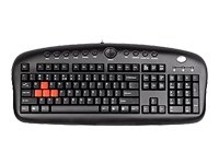 Tastatur/DE A-Shape Nature Multimedia Tastatur, Gamer Tastatur mit austauschbaren Spezialtasten 103108 Keys