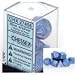 Chessex Dice: Polyhedral 7-Die Mother of Pearl Dice Set - Blue w/silver