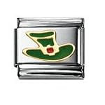 leprechaun green hat charm