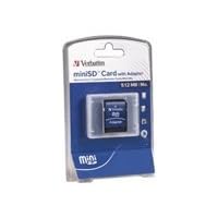 Click here to buy 512MB Mini Sd Secure Digital Flash Card Includes Adapter by Verbatim.