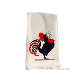 Red and White Kitchen Rooster Cotton Flour Sack Towel by Red And White Kitchen Company