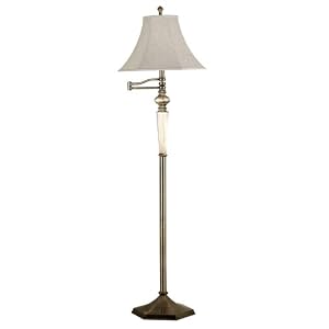 Kenroy Home 20617GBRZ Mackinley Swing Arm Floor Lamp, Georgetown Bronze